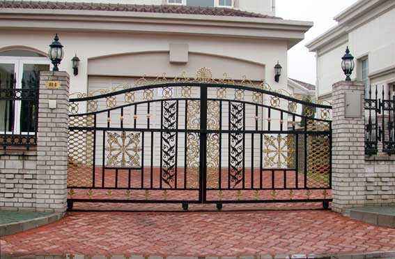 鐵藝大門(mén),鐵藝大門(mén)多少錢(qián)一平米,鐵藝大門(mén)款式